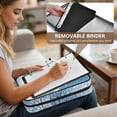 thumbnail image 5 of Haosy Accordion File Organizer Zipper Binder 500 Sheet 6-Tab Expanding File Folder Multi-Pocket 1.2 Inch 3 Ring Snow-covered Tree in Winter, 5 of 7