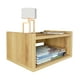 thumbnail image 2 of Buró Flotante MORU, AIRE Roble 2 piezas, Mesita de Noche, Muebles para recámara Moderno Minimalista, Mesa Auxiliar de Almacenamiento Tipo Librero, buros para recámara, mesa de noche para recámara, 2 of 8