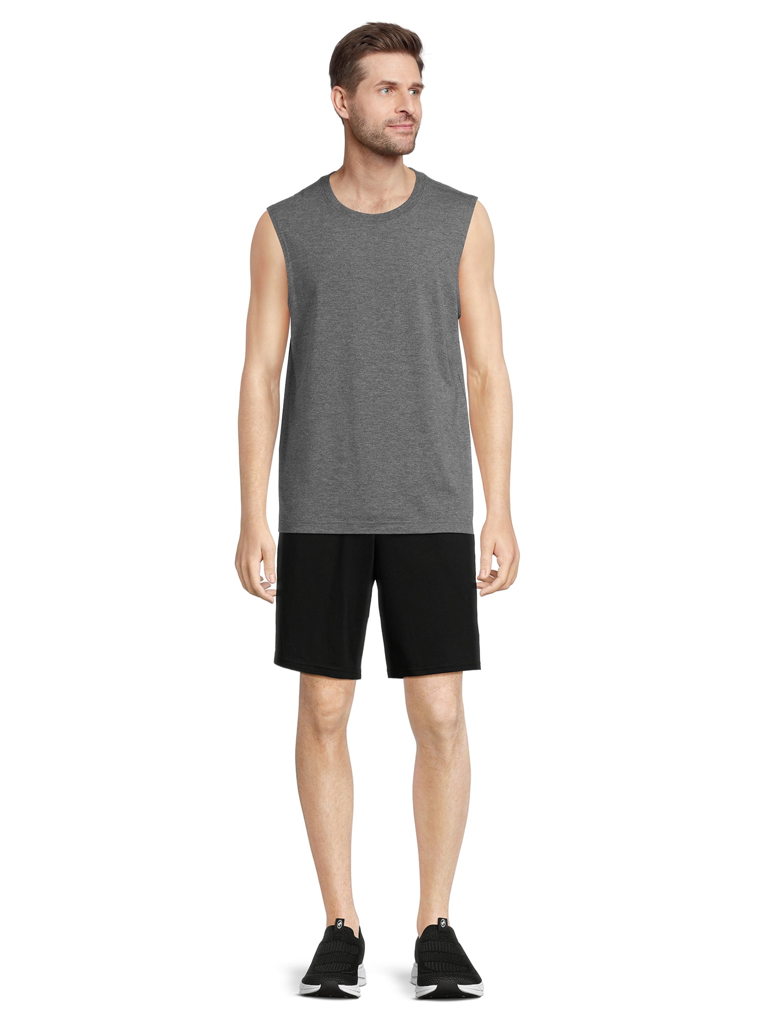 Athletic Works Men's Tri Blend Active Shorts, Sizes S-3XL