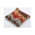 thumbnail image 2 of Hand Woven Tribal Wool Pillow - 1'5'' x 1'5'', 2 of 3
