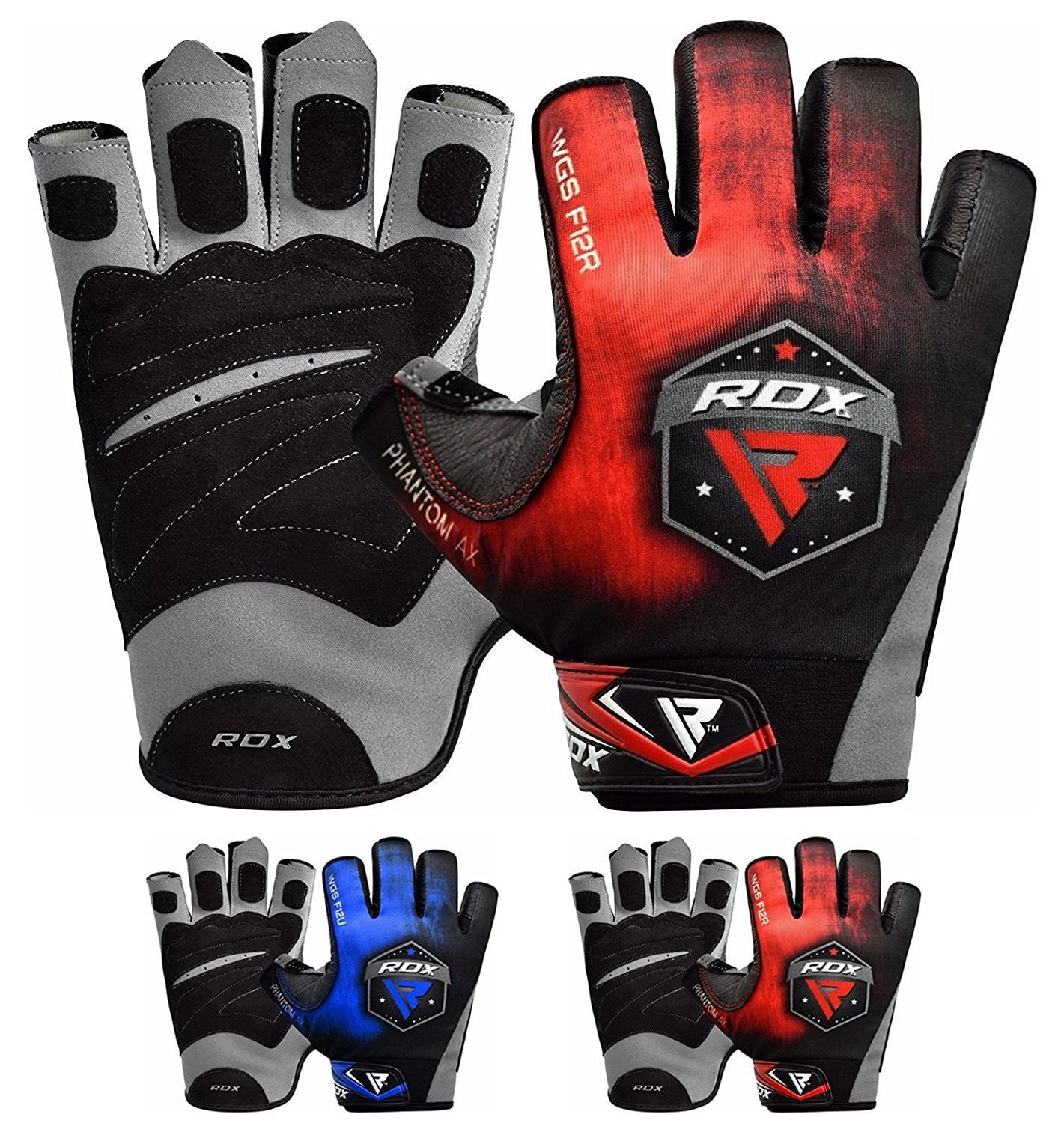 RDX Gym Gloves Power Weight Lifting Half Finger Workout