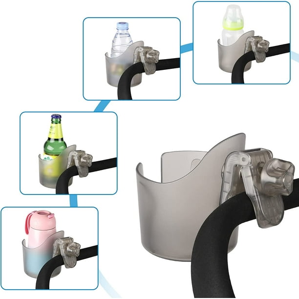 Porte-Bouteille Vélo Rotatif 360° - Support Réglable Pour Bouteille D'Eau, Compatible VTT, Route, Scooter (Noir)