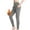 Grey, variant on VKOYWKM Yoga Leggings for Women Fleece Lined Warm Leggings Slim Fit Elastic High Waisted Leggings Solid Color Stretchy Workout Leggings with Pockets Size M Gray