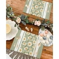thumbnail image 4 of Easter Placemats Set of 4, Daisy Flower Placemat for Dining Table Decorations, Spring Summer Green Place Mats, Spring Table Mats for Kitchen Dinner Seasonal Holiday Party Decor, 4 of 6
