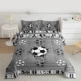 thumbnail image 2 of Homewish Sport Soccer 2pcs Bedding Comforter Set For Children Teens Adults,Ball Gamer Twin Comforter Sets,Graffiti Splash Breathable Bedding Set,Ultra Soft Home Decor,Reversible, 2 of 8