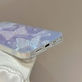 thumbnail image 4 of Designed for iPhone Case,Luxury Glitter Gradient Butterfly Pattern Matte Silicone Shockproof Protective Cover Phone Case (iPhone 11 Pro,White), 4 of 5