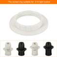 thumbnail image 5 of Uxcell E14 Light Socket Rings Lamp Shade Holder Adapter Ring for Light Fixtures White 3 Pack, 5 of 5