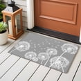 thumbnail image 4 of Entryway Rug 2'x3', White Dandelion Small Rug for Kitchen Bathroom Door Mat Indoor Entrance, Spring Plants Flowers Vintage Gray Non-Slip Area Rugs Floor Mats Carpet Front Door Rugs, 4 of 8