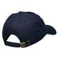 thumbnail image 4 of Christmas Hat Embroidered Unstructured Cap - Navy OSFM, 4 of 5