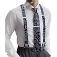 thumbnail image 1 of Set de tirantes Barry.Wang elásticos tipo Y para hombre con corbata, 1 of 8