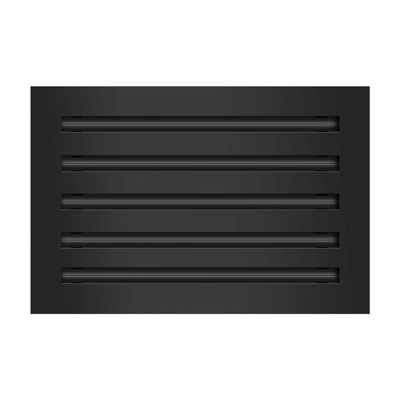BUILDMART - 14x10 Modern AC Vent Cover - Decorative Black Aluminum Air Vent - Standard Linear Slot Diffuser - Heating and Cooling Register Grille for Ceiling, Walls & Floors - Texas Buildmart