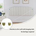 thumbnail image 4 of King Size Headboard Only, Velvet Upholstered Headboard King/California King Size Wall Mount and Bed Frame Mount, Featuring High-Density Sponge Padding Easy Assembly Comfort Style-Cream, 4 of 17