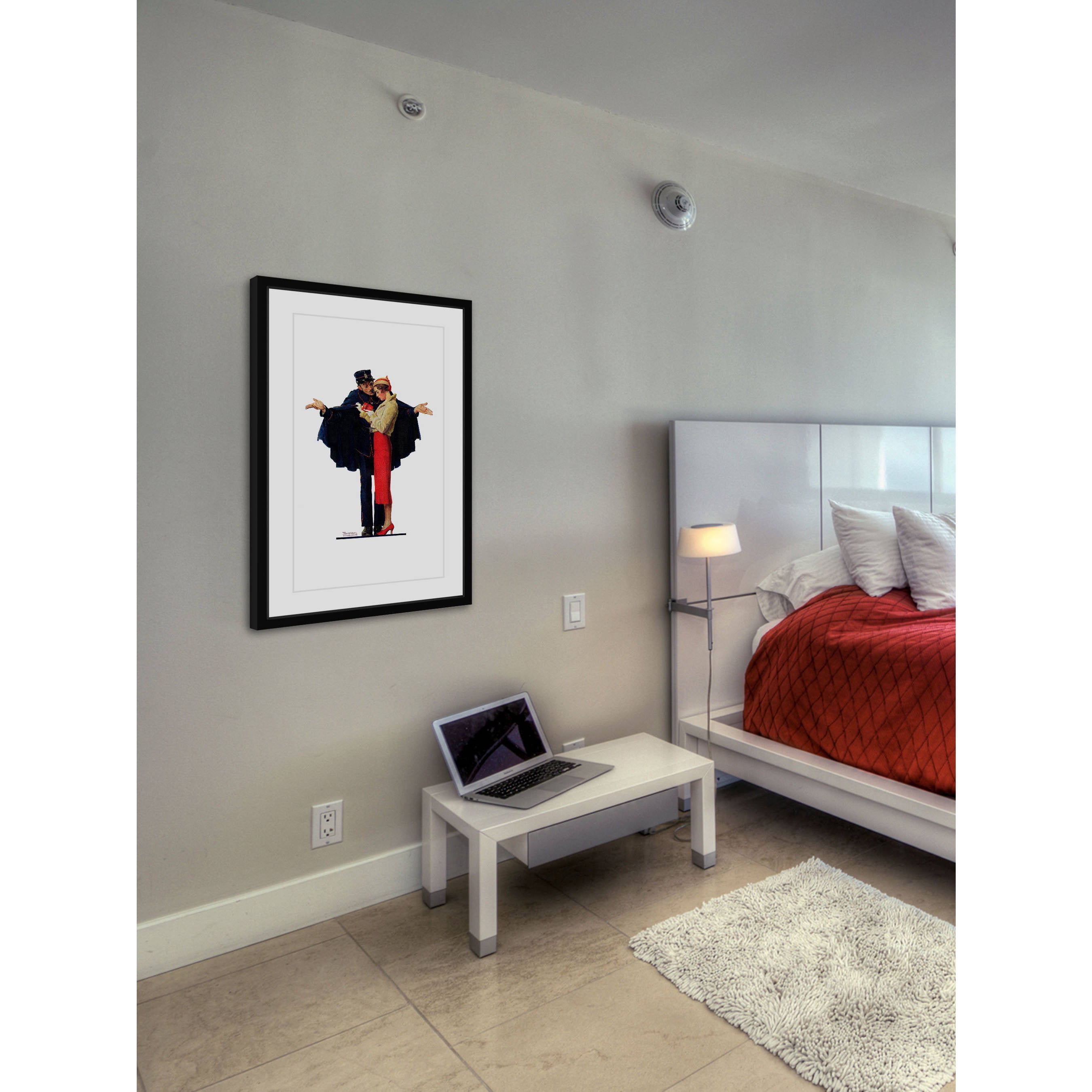 Marmont Hill "Lost in Paris" by Norman Rockwell Framed Art Print