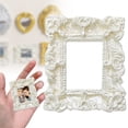 thumbnail image 2 of SSNTSY 1pc Vintage Mini Picture Frame Resin Miniature Picture Frame Tiny Wall Hanging Frame DIY Photo Holiday Party Wedding Decor Antique Photo Frame Craft for Jewelry Diy Display Party Hotel Decor, 2 of 8