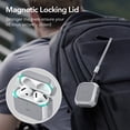 thumbnail image 3 of ESR para AirPods de 4ª generación, compatible con AirPods 4 Gen (2024) (USB-C), compatible con MagSafe, cubierta de protección contra caídas con cordón, funda híbrida Orbit, blanco, 3 of 5