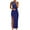Blue, variant on IROINNID Women's Sheath Dress Fashion Holiday Summer Sleeveless Long Maxi Dress Solid Color Elastic Waist Dress