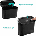 thumbnail image 4 of Car trash can with lid, mini car trash can Car trash Can Trash organizer Store 2 packs, car trash can trash can, with 2 rolls car trash bags for car, home, office, 4 of 6