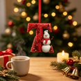 thumbnail image 5 of Cififendec Christmas 26‑Letter Acrylic Hanging Ornaments, Snowman Alphabet Pendant Decor for Xmas Tree Gift Bag Window Holiday Decor, 5 of 5