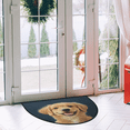 thumbnail image 2 of CURLYOOT Cute Golden Retriever Dog Half Round Door Mat 24'' x 36'', Indoor Outdoor Entrance Rug, Semi Circular Area Rug, Non Slip Washable Absorbent Doormat, Laundry Room Rug, 2 of 7