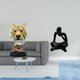 thumbnail image 2 of Escultura moderna abstracta de cabeza de tigre pensante, figura de animal, artesanía para la entrada, sala de estar, mesa, estante, oficina, librería,, 2 of 8