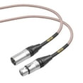 thumbnail image 4 of Clef Audio Labs  XLR Male to XLR Female, Silver Zinc Alloy Shell/Grey Copper Braided -10FT-1PK, 4 of 6