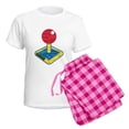 thumbnail image 5 of CafePress - Gamer Joystick Women's Light Pajamas - Women's Short Sleeve Print T-Shirt and Pants Light Cotton Pajama Set, 5 of 7
