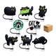 thumbnail image 1 of Tapas De Silicona Reutilizables Para Popotes Belug (gato Negro), 1 of 4