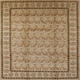 thumbnail image 1 of Ahgly Company Indoor Square Mid-Century Modern Light Brown Oriental Area Rugs, 7' Square, 1 of 6