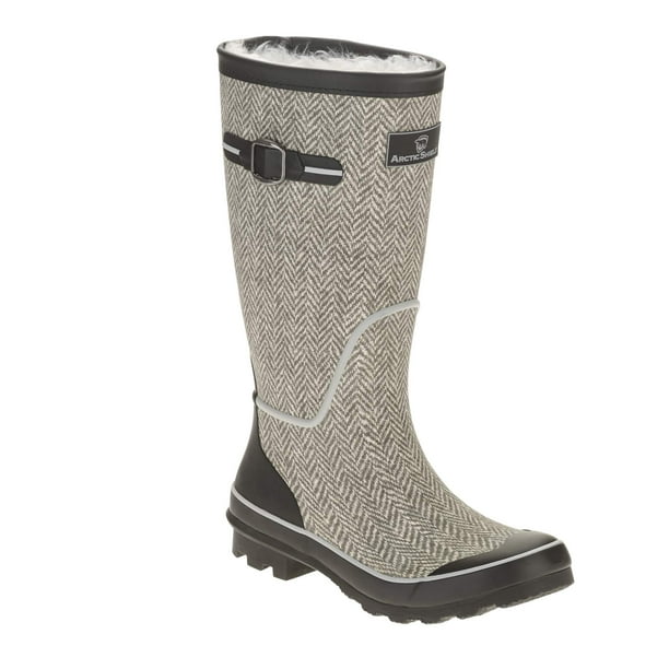 arcticshield women's waterproof memory foam fur winter snow boots