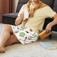 thumbnail image 3 of Wukai Tree Squirrel Men’s Short Pajama Pants With Pockets Soft Sleep Pj Shorts for Men-Large, 3 of 6