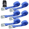 thumbnail image 1 of Correas de amarre XSTRAP STANDARD de 8 pies, 1 pulgada, paquete de 6 con bolsa de transporte, 1 of 9