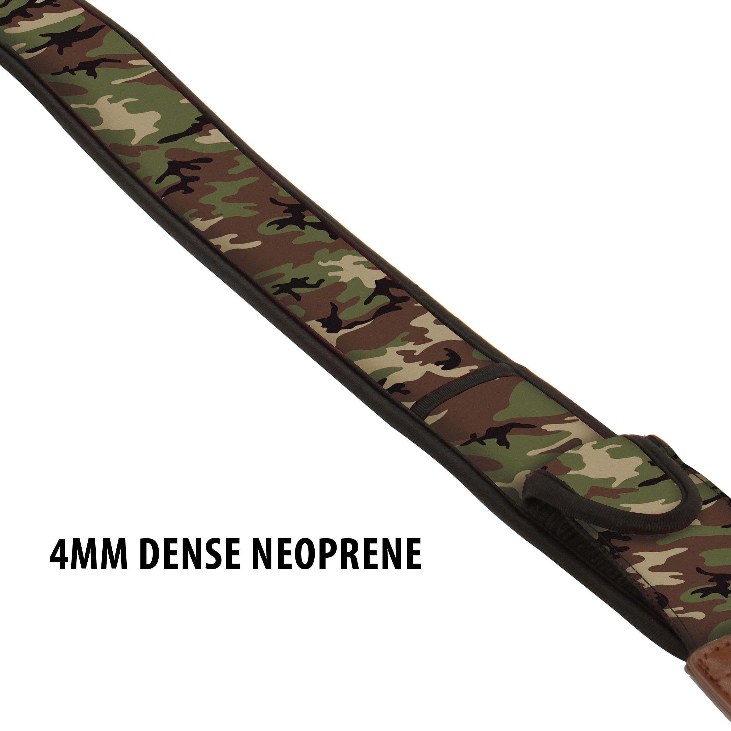 TrueSHOT Camera Strap with Camouflage Neoprene Design and Accessory Storage Pockets by USA Gear