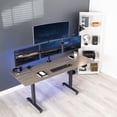 thumbnail image 4 of VIVO Quad Monitor Heavy Duty Desk Mount 3 + 1, Holds Computer Screens up to 24", 4 of 9