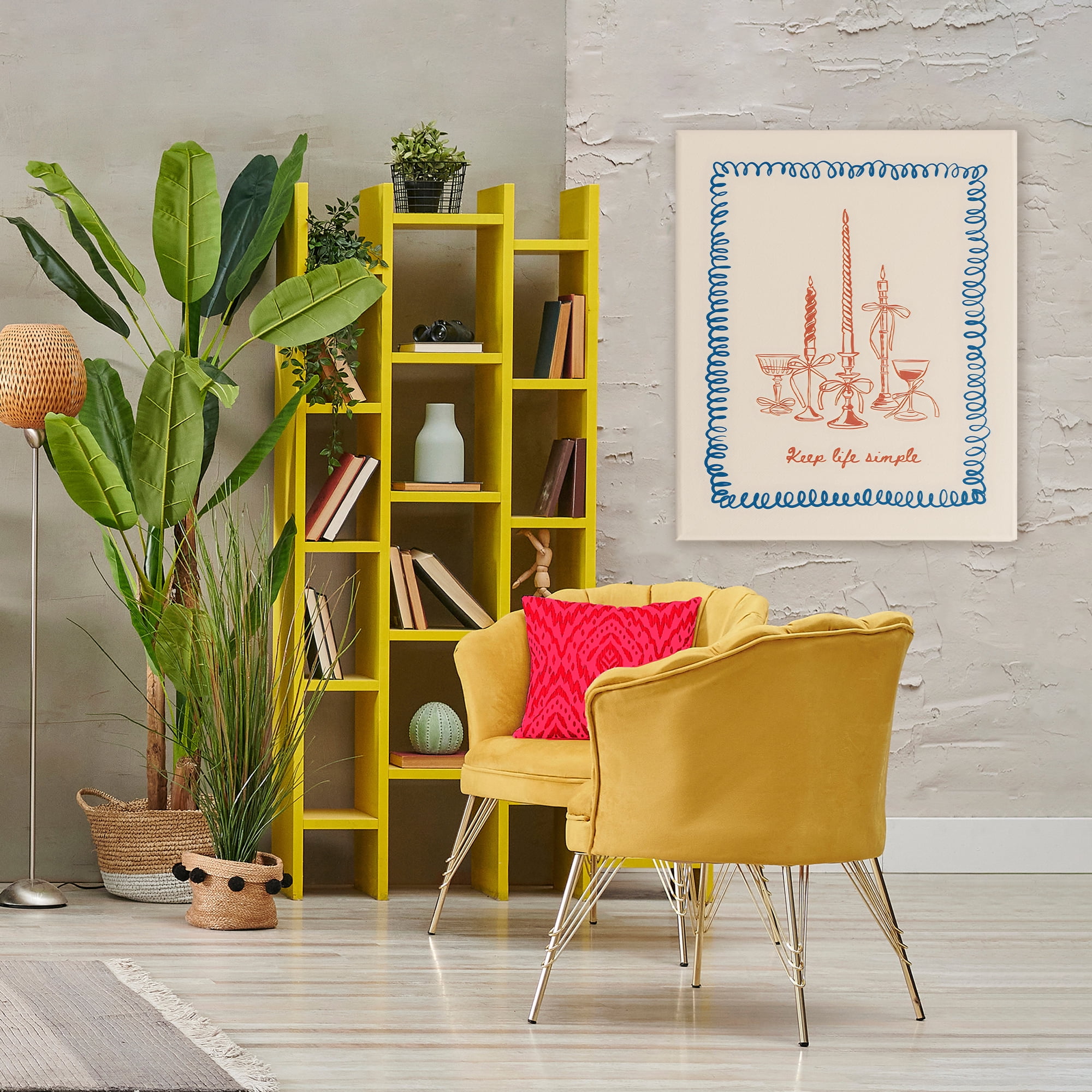 Stupell Industries Keep Life Simple Candles Canvas Wall Art, design by The Prints Vibe
