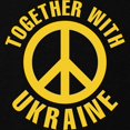 thumbnail image 3 of CafePress - Together With Ukraine Sweatshirt (Dark) - Classic Crew Neck Sweatshirt, 3 of 4