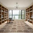 thumbnail image 2 of ODIKA 9'x12' Warm Earth Tones Geometric Arches Washable Area Rug Modern Arch Pattern with Classic Elegance for Master Suite, California King, Under Bed, Non-Shedding, Easy Care, 2 of 7