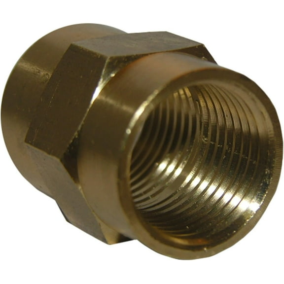 LASCO 17-9225 3/8-Inch Female Pipe Thread Brass Coupling