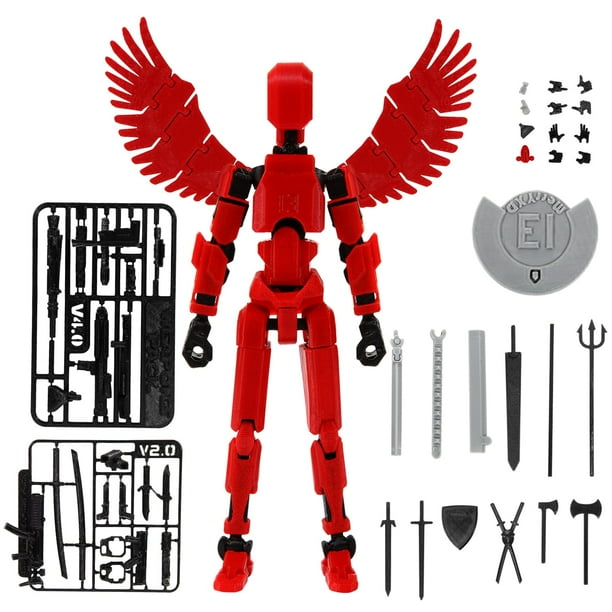 Merryxd Titan 13 Figura de acción Ensamblaje completo Dummy 13 Figura de acción Lucky 13 Figura de acción T13 Figura de acción Impreso en 3D Multiarticulación Móvil Nova 13 Figura de acción Juguete Ro