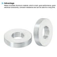 thumbnail image 4 of M10 Aluminum Spacers, 10 Pcs Metal Spacer Aluminum 10.5mm ID x 24mm OD x 5mm L for 3/8" M10 Screw Bolts, 4 of 5