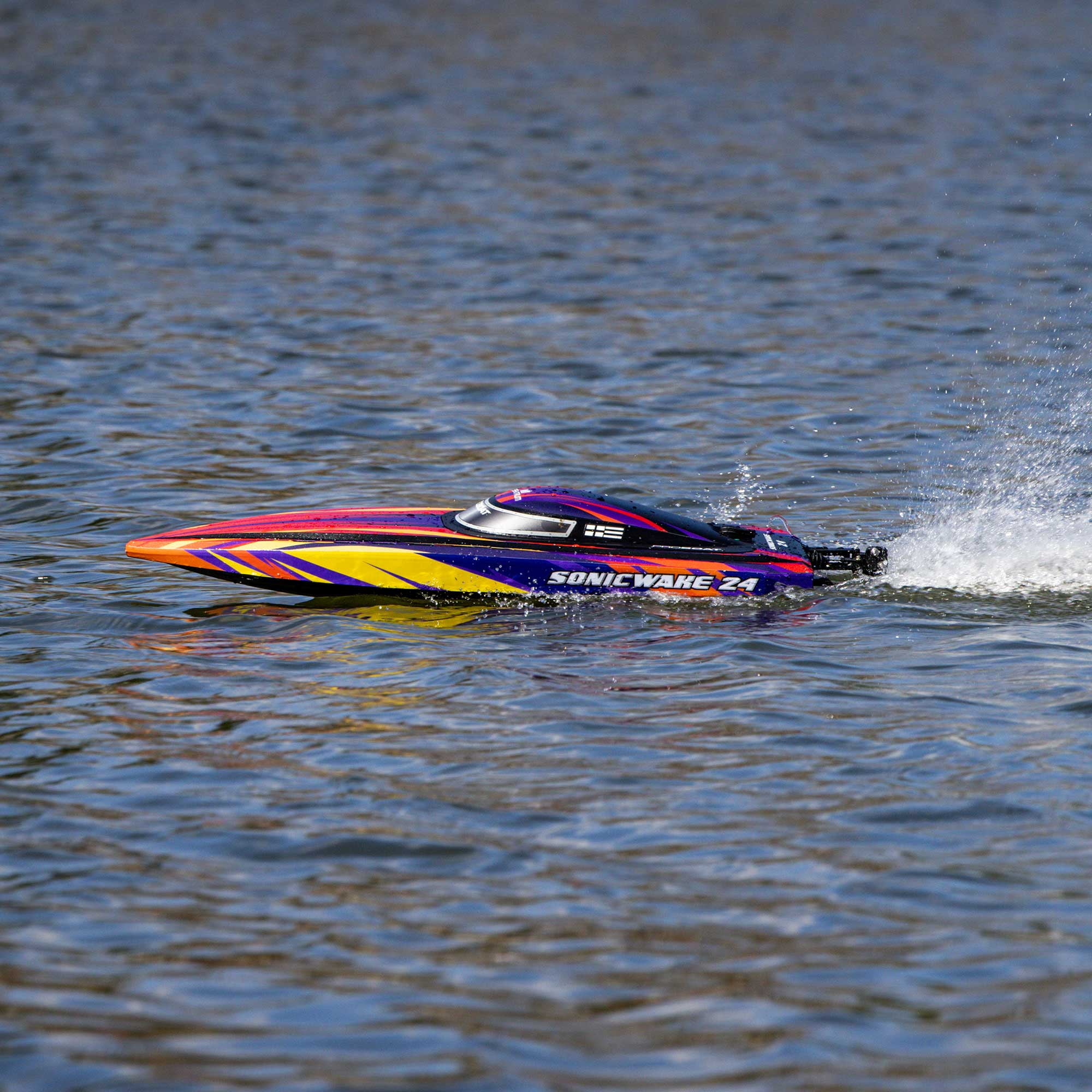 Pro Boat Sonicwake 24" Self-Righting Brushless Deep-V RTR Battery & Charger Included Red PRB-1992T1