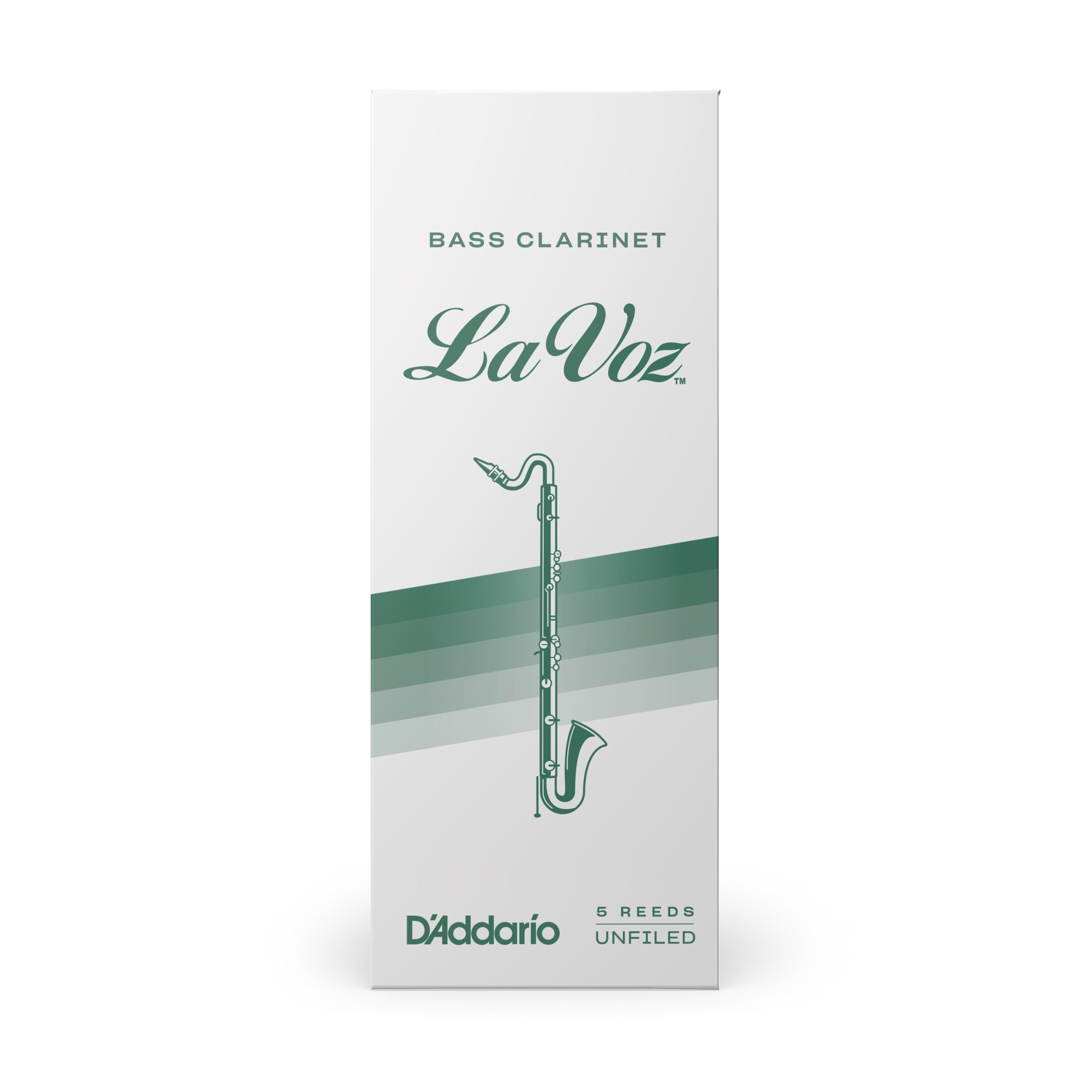D'Addario La Voz Bass Clarinet Reeds 5-Pack (Hard)