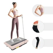 Miumaeov Vibration Plate Exercise Machine with Resistance Bands Bluetooth Speaker Whole Body Workout Fitness Vibration Platform