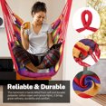 thumbnail image 2 of Livhil Hammock Chair Hammock Swing Chair Hanging Swing, Max 300 lbs Portable Hanging Hammock Chair with Pocket- Perfect (Colorful), 2 of 6