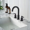 thumbnail image 3 of Wowow 8 in. Widespread 2-Handle High-Arc Spout Bathroom Sink Faucet with Pop-Up Drain in Oil Rubbed Bronze, 3 of 8