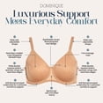 thumbnail image 2 of Dominique Women’s Jacqueline Jacquard Minimizer Bra #7018 – Seamless Full Figure Underwire Lingerie for Women, 2 of 6
