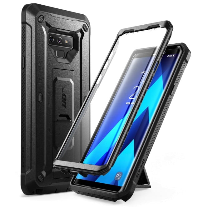 For Samsung Note 9 S9 S8 Plus Slim Shockproof Case Built-in Screen Protector 