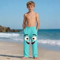 thumbnail image 6 of Green Kids Girl Boy Spandex Beach Lounge Pants for Kid Graphic Hawaiian Tropical Straight Leg Long Leg Summer Fall Pants 2026 Soft Comfy Clothes Trendy 11 Year, 6 of 9