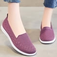 thumbnail image 4 of Tao Tao Women's Comfortable Shallow Cloth Shoes Soft Sole Breathable Casual Shoes Purple 38, 4 of 5