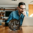 thumbnail image 6 of First Cup of Coffee Wooden Plaque Sign with Stand Coffee Bar Decor for Kitchen Home Cafe Station Gift for Coffee Lovers, 6 of 6