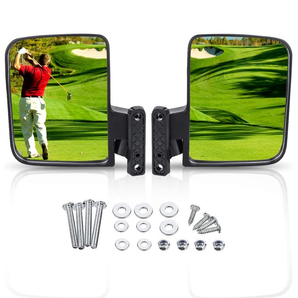 Universal Golf Cart Side Mirrors for Club Car, EZGO, for Yamaha, Star